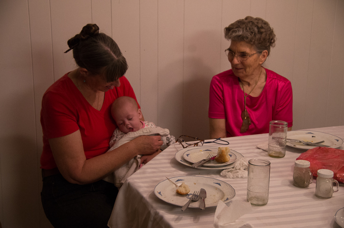 I got to hold Caris.
