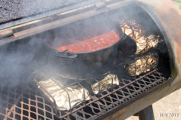 One and a half hours into the smoking.