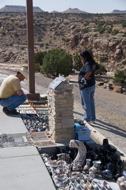 Some local Native Americans had some great art for sale. Richard picked out a couple of nice copper designs.