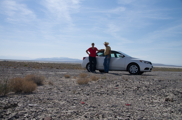 In the desert in Nevada